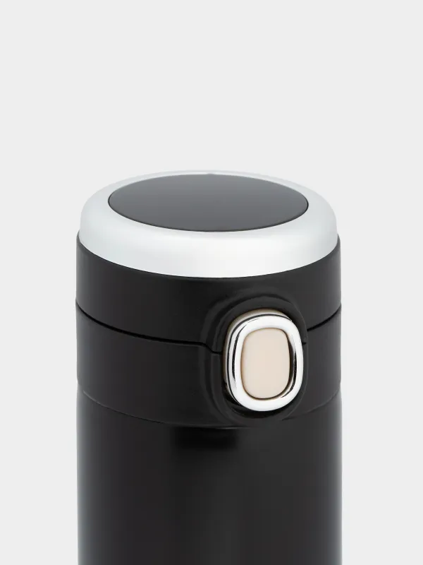 Thermocup, 380 ml, with thermometer, steel / plastic, black, Celsius, image-4