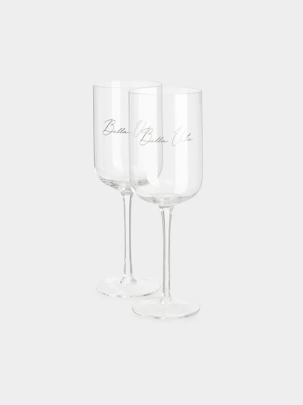 Drinking glass, 460 ml, 2 pcs, crystal glass, Bella Vita, Foligno                                                       , image-2