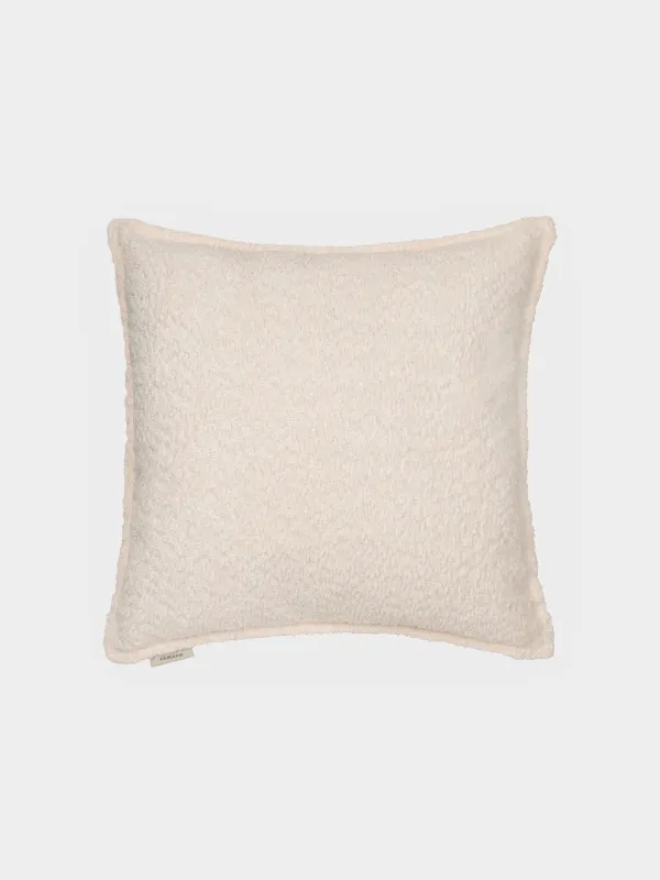 Decorative pillow, 45x45 cm, boucle / corduroy, milk, Boucle, image-0