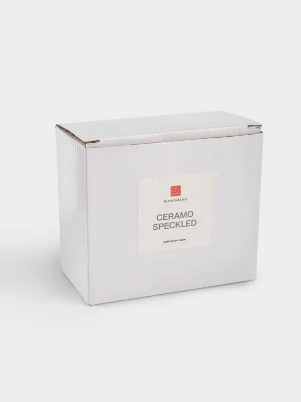 Salt and pepper set, 8 cm, ceramic, milky beige, speckled, Ceramo speckled, image-5