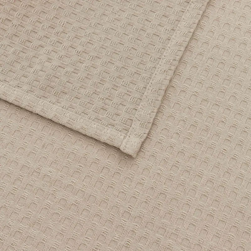 Kitchen towel, 40x60 cm, 2 pcs, with lace, cotton, beige, Waffle, image-6