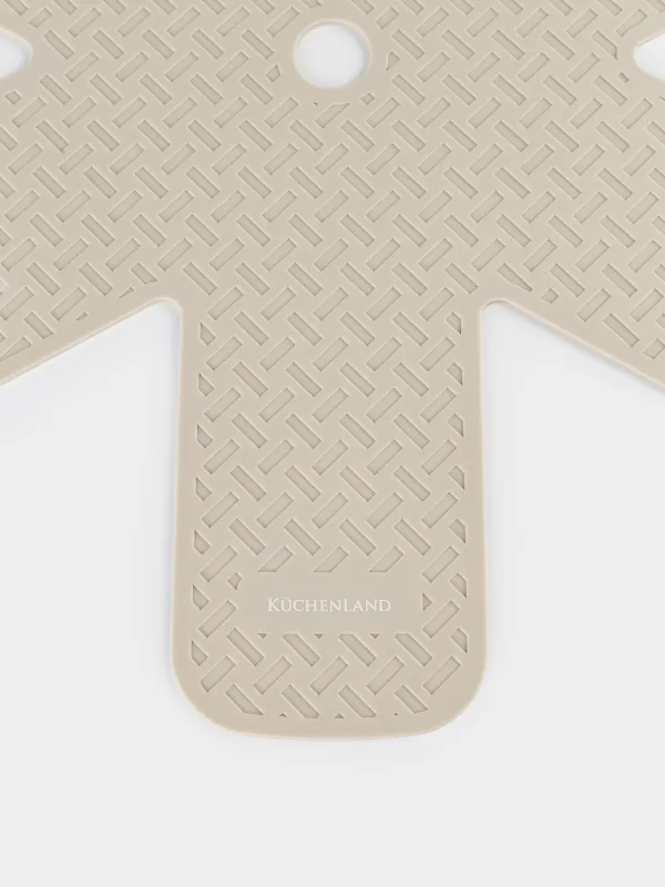 Pan protector, 36 cm, silicone, milky, Shield, image-3