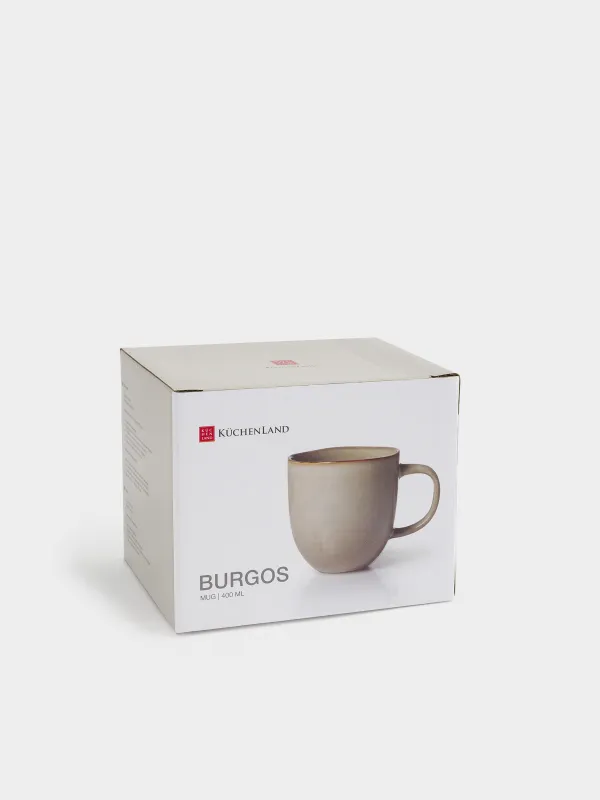 Mug, 400 ml, ceramic, beige, Burgos, image-2