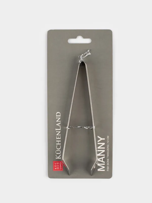 Fish bone removal tweezers, 12 cm, steel, Manny, image-7