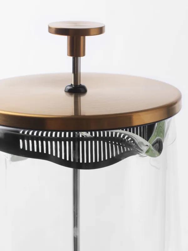 French press, 1 l, glass B/steel, Air, image-2