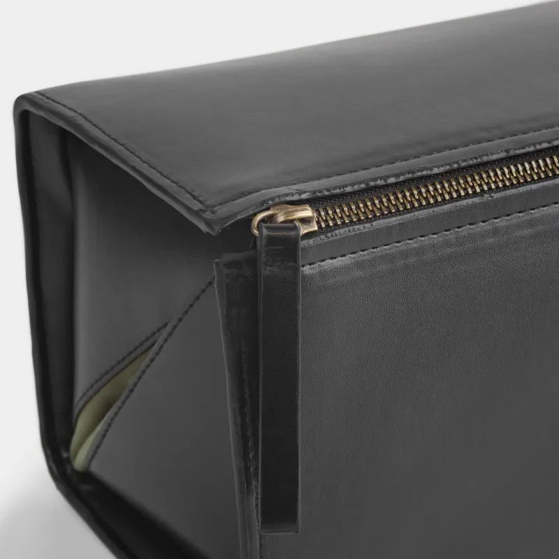 Cosmetic bag, 28x15 cm, polyurethane, black, Force, image-2