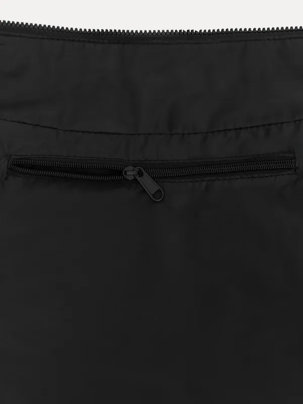 Bag, 24x40 cm, with adjustable strap, polyester, Black, Basic, image-4