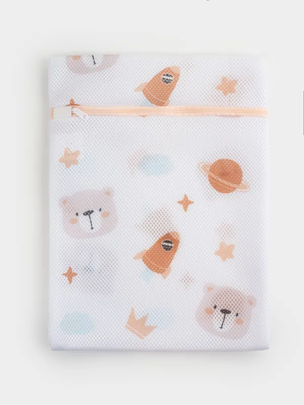 Washing bag for children's clothes, 30x40 cm, polyester, Bears, Safety Bear, image-0