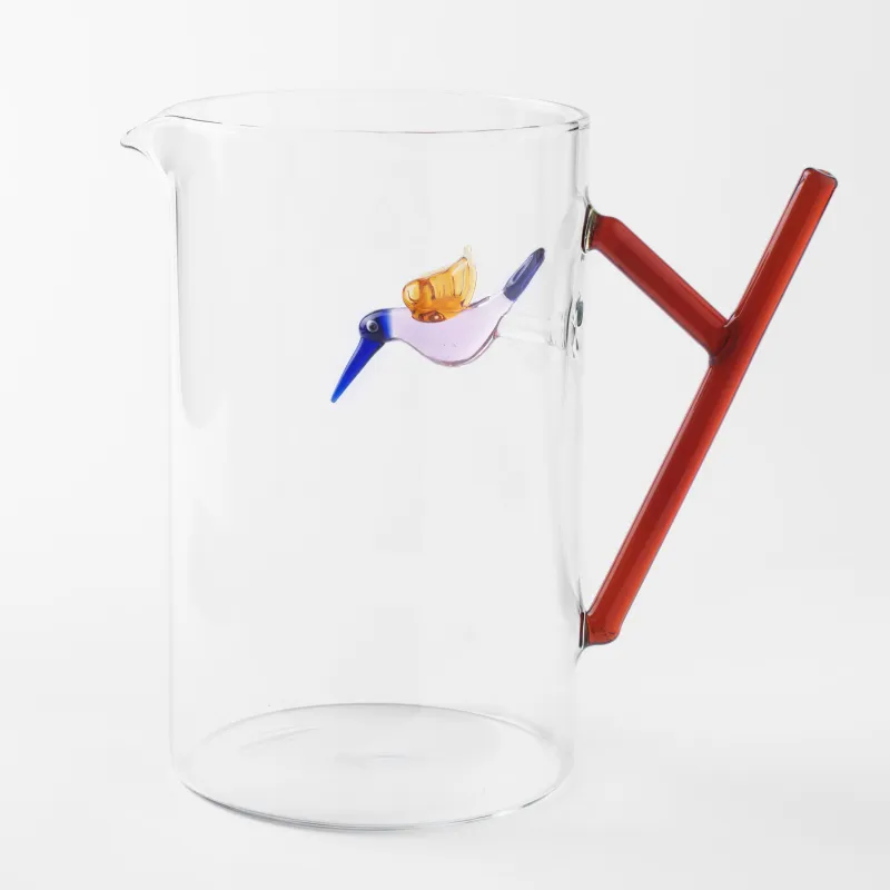 Jug, 1.4 l, glass B, brown handle, Hummingbird, Shape, image-0