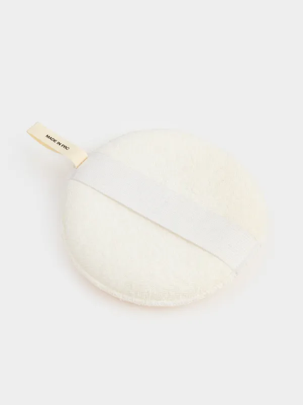 Shower set, 2 pcs, washcloth-tape/washcloth-sponge, nylon / cotton, beige, Unique spa, image-4