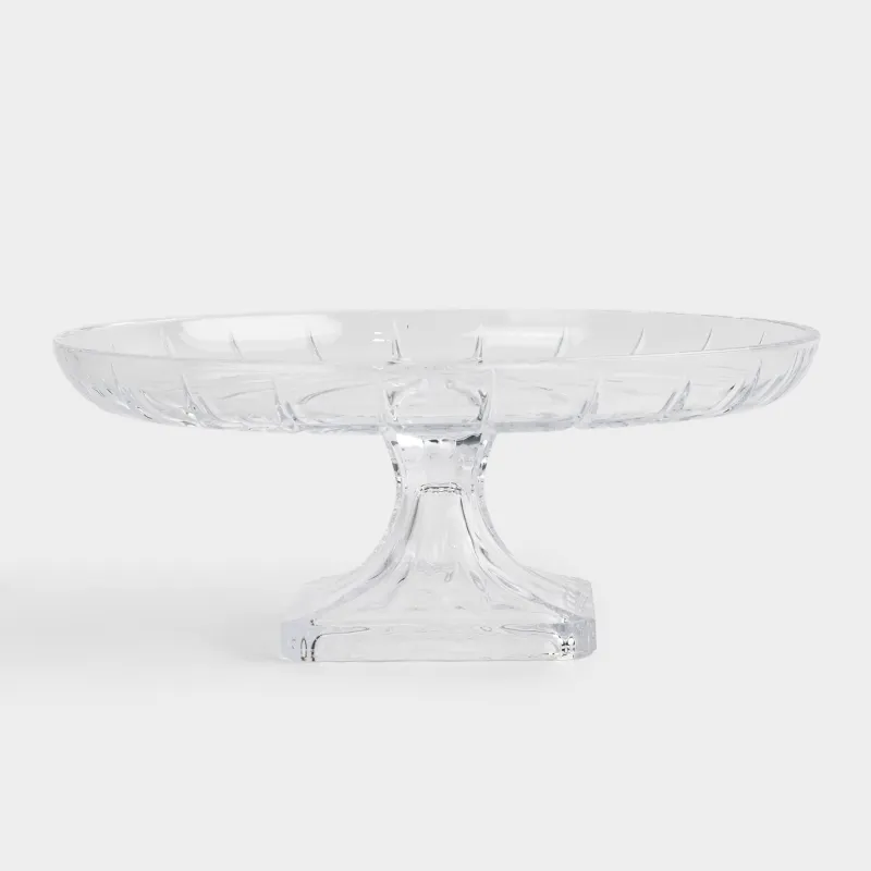 Dish on a leg, 31x12 cm, glass R, Glare