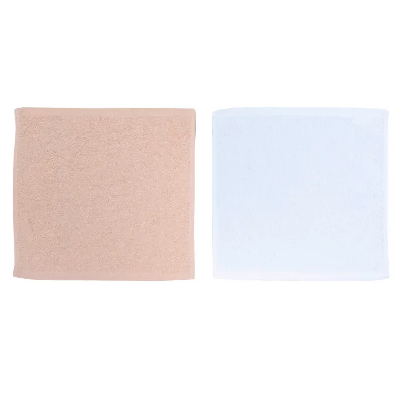 Towel, 30x30 cm, 6 pcs, in a basket with a bow, cotton, beige/white, Basket towel, image-2