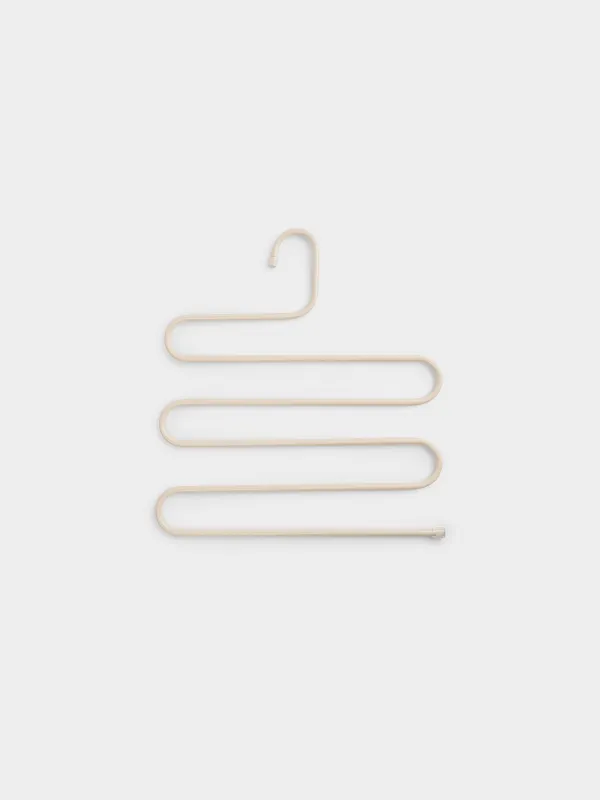 Hanger for trousers/skirts, 36 cm, 5 levels, metal coated, beige, Colorful house, image-0