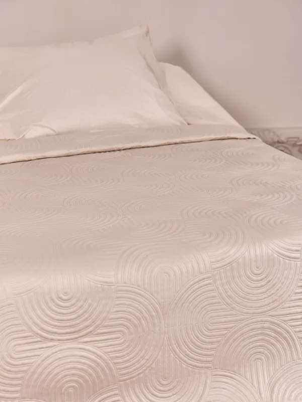 Bedspread, 220x240 cm, quilted, velvet/microfiber, sand, Arch, Arch, image-4