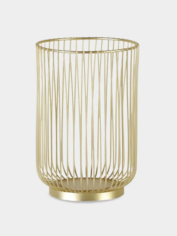 Stand for kitchen accessories, 18 cm, metal, gold, Twist gold, image-1