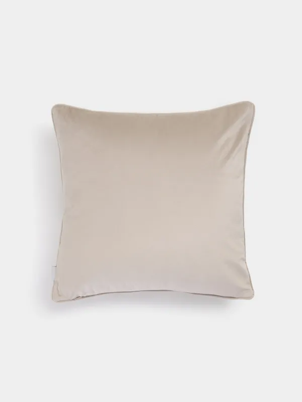 Decorative pillow, 45x45, corduroy / beads, beige, Dragonfly, Dragonfly, image-1