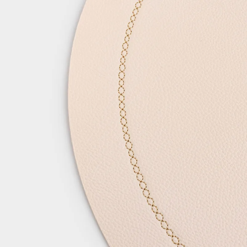 Placemat, 38 cm, PVC, round, beige, Rock, image-3