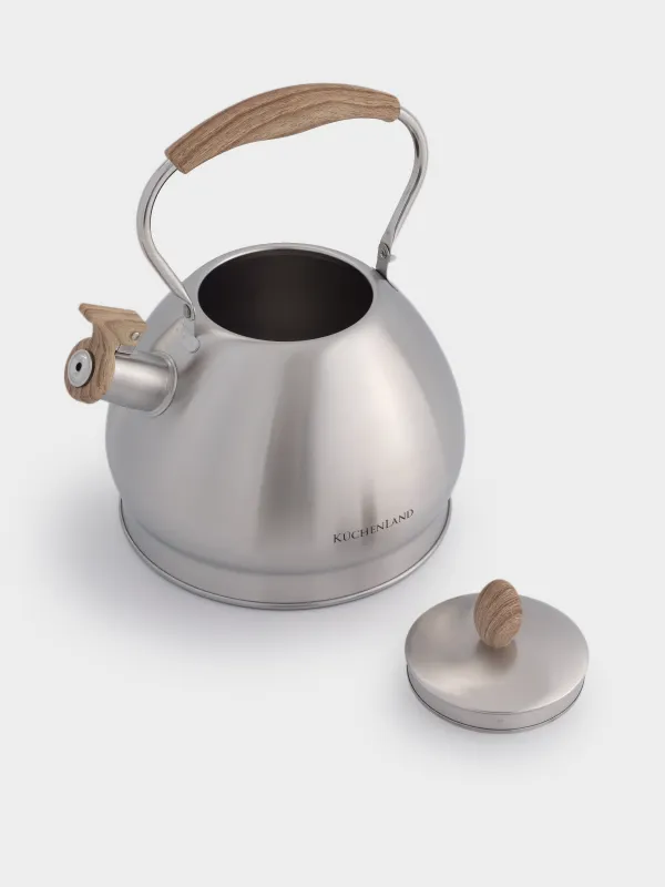 Kettle, 3,4 L, with whistle, steel / nylon, beige / matt, Whistle, image-4
