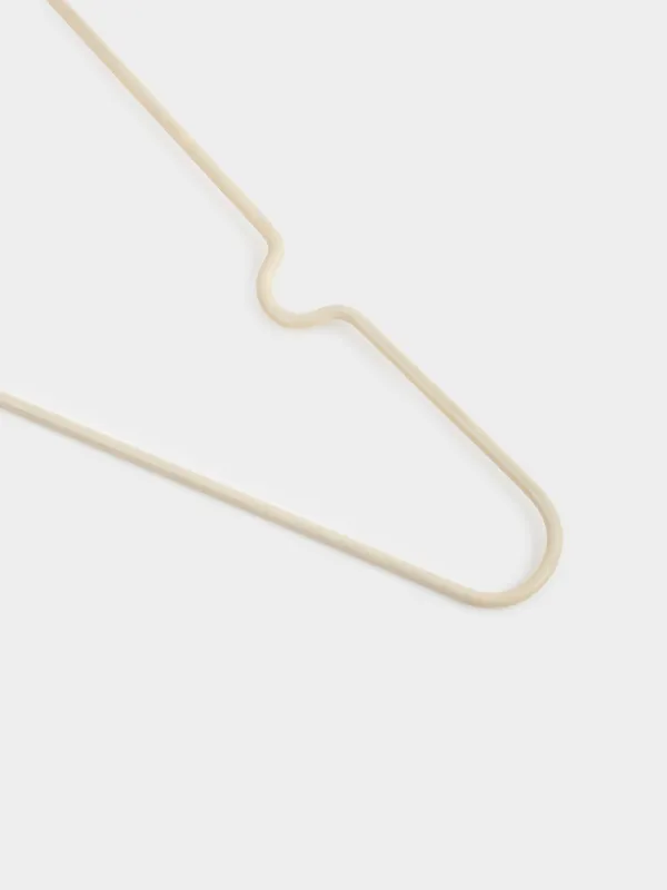 Hanger, 40 cm, 5 pcs, metal coated, beige, Colorful house, image-3