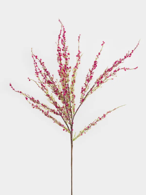 Decorative branch, 90 cm, polyester / metal, Pink genista, Flower garden, image-1