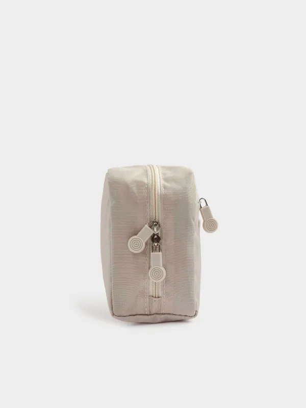 Travel Cosmetic Bag, 20х12 cm, polyester, beige, Easy Travel, image-2