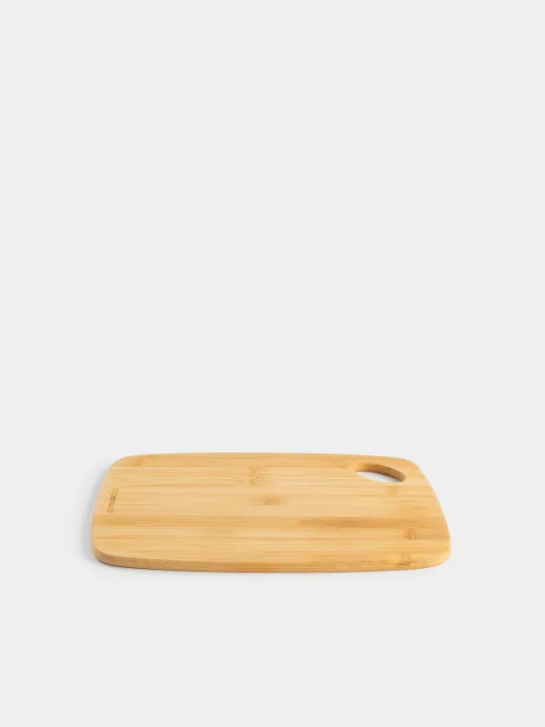 Cutting board, 30х22 cm, rectangular, rounded, bamboo, Bamboo, image-4