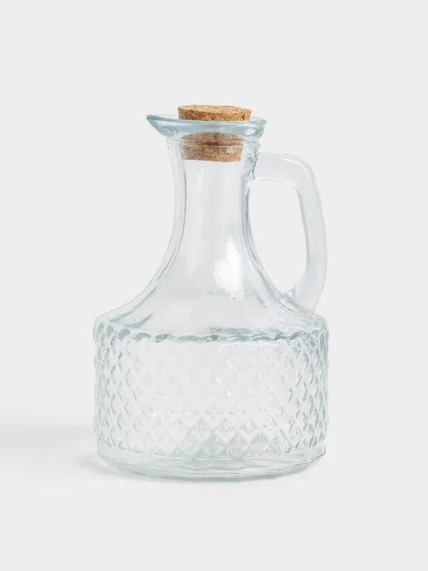 Oil or vinegar container, 400 ml, with handle, glass R / stopper, Naiad, image-0