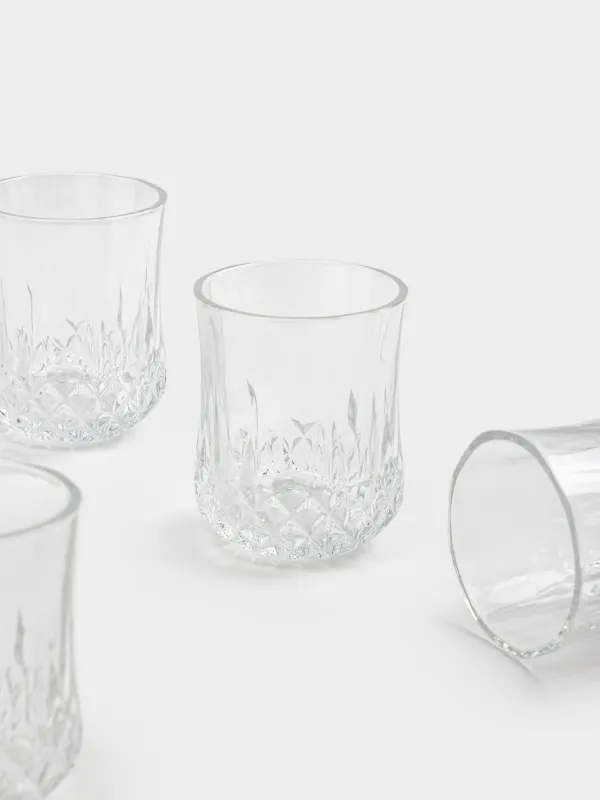 Set for drinks, 4 pers, 5 pr, dispenser on stand, gold, glass / metal, Regale, image-11