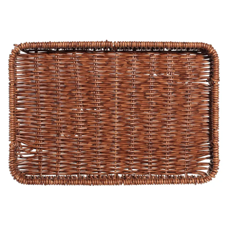 Tray, 30x20 cm, rattan, rectangular, brown, Blendy, image-2