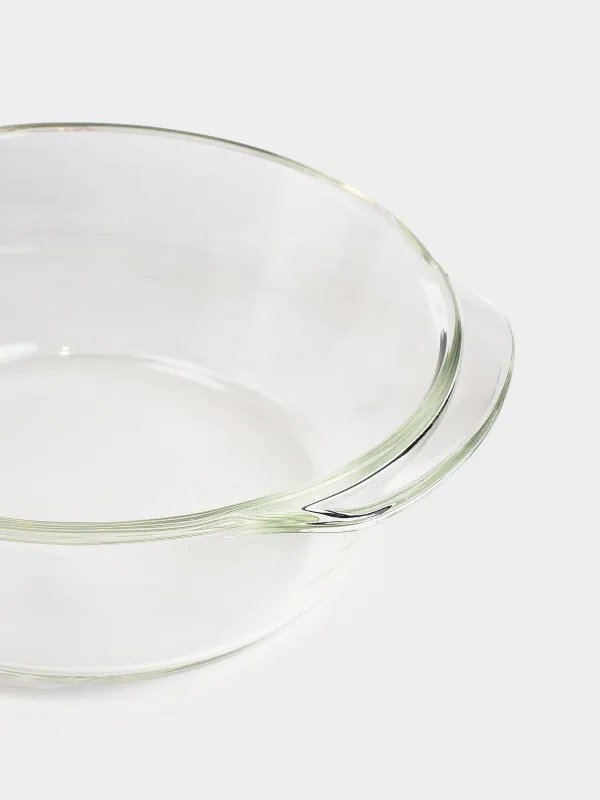 Baking dish, 17 cm, 1 L, with lid, glass T, round, Cook, image-5