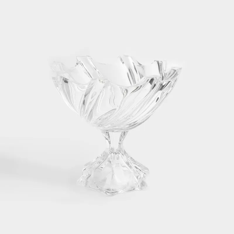Fruit vase, 25x23 cm, on a leg, glass R, Torsido