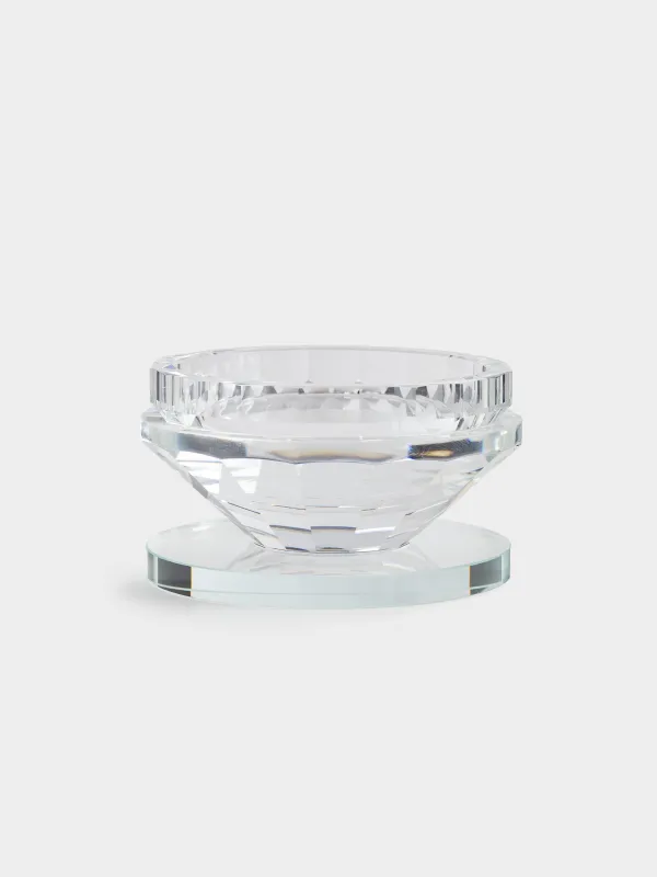 Candlestick 7x7 cm, for tea candle, crystal glass, Lux crystal, image-0