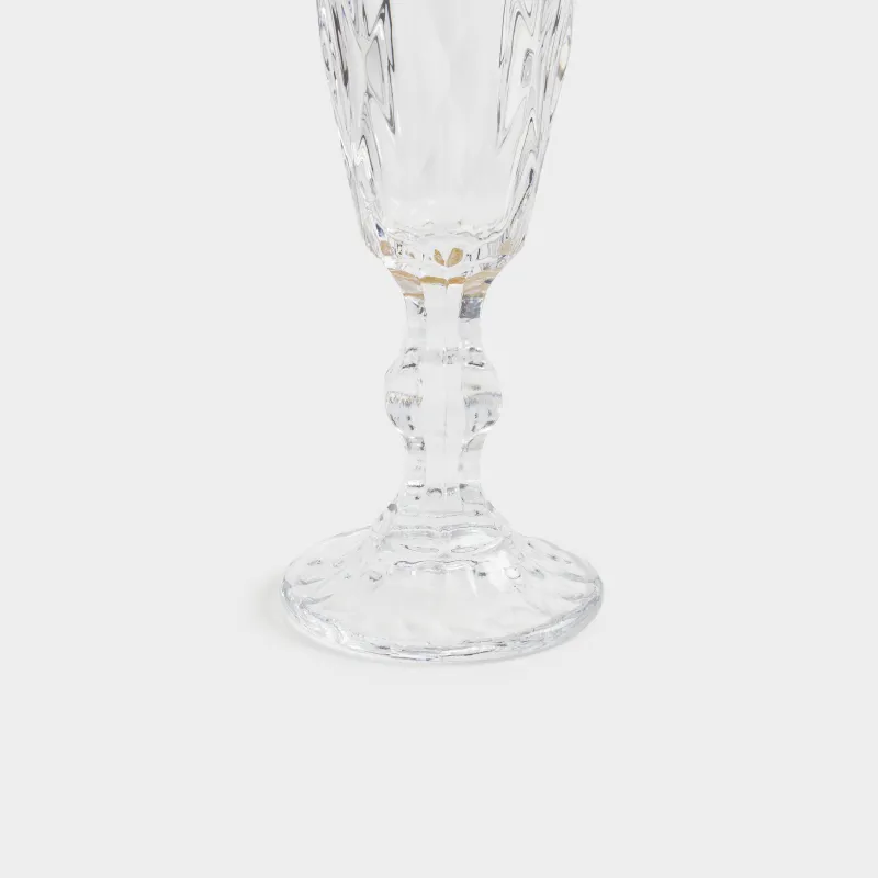 Drinking goblet glass, 170 ml, glass R, with golden edging, Rhomb gold, image-3