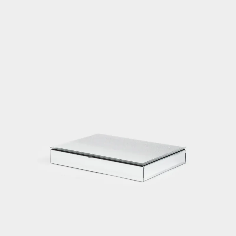 Jewelry box, 25x18 cm, glass, mirror, Actress