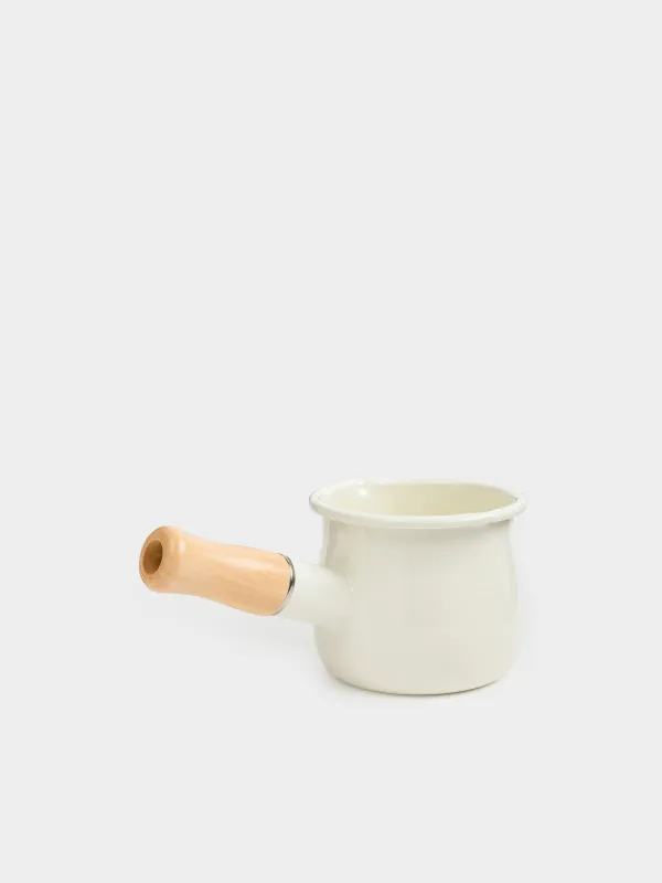 Turka, 550 ml, enameled metal/wood, milk, Nostalgia, image-1