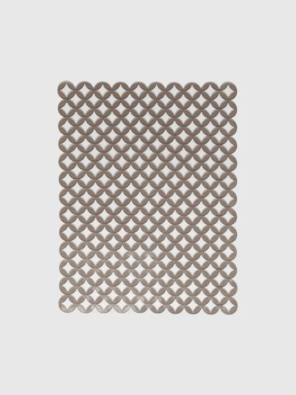 Kitchen sink mat, 41x32 cm, PVC, Rectangular, Grey, Rhombuses, Keeping, image-0