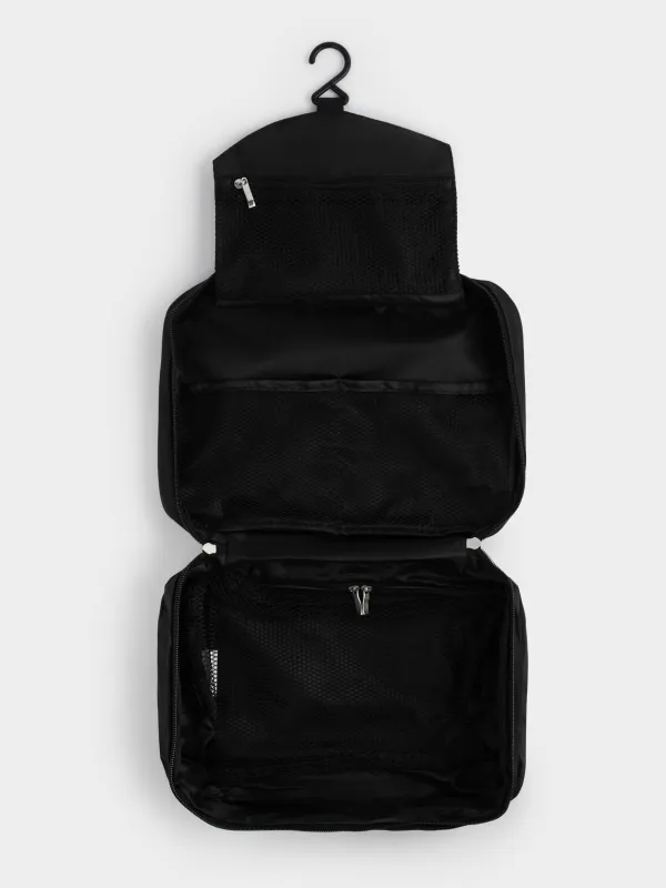 Travel cosmetic bag, 27x18 cm, polyester, black, Easy Travel, image-4