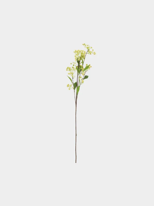 Decorative branch, 87 cm, plastic, Yellow solidaster, Meadow decor, image-0