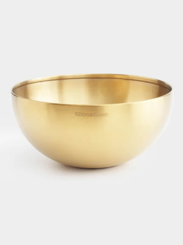 Bowl, 1,8 l, steel, golden, Classic gold