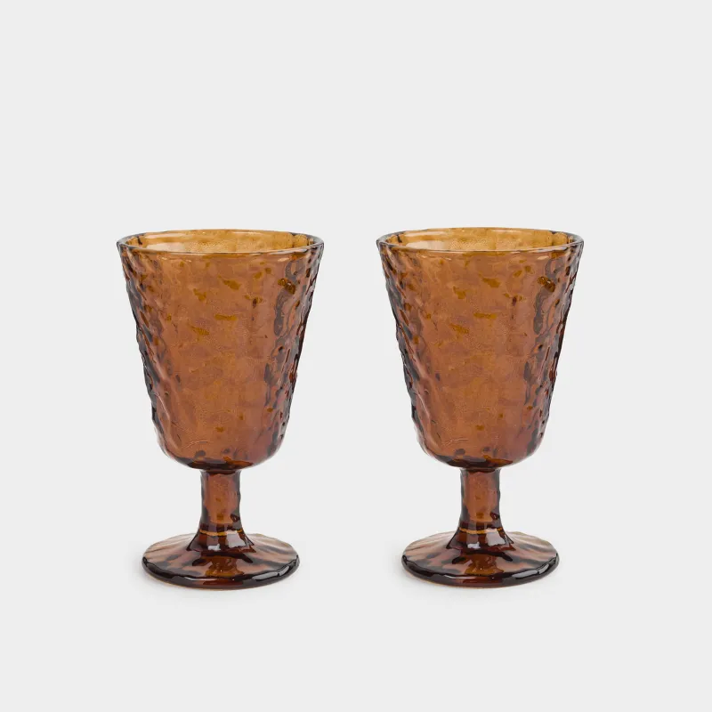 Drinking glass, 280 ml, 2 pcs, glass R, brown, Frozen