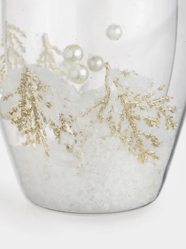 Mug, 330 ml, glass B, with snow-covered branches inside, Air decor, image-3