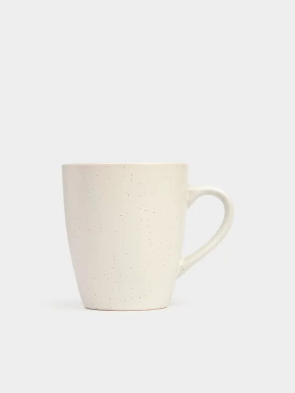 Mug, 400 ml, 2 pcs, ceramic, milk, speckled, Particle, image-5