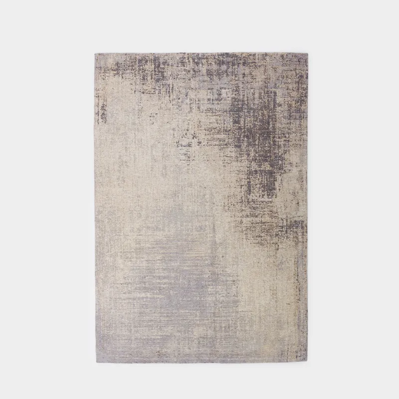 Carpet, 150x210 cm, beige-gray, cotton, Traces
