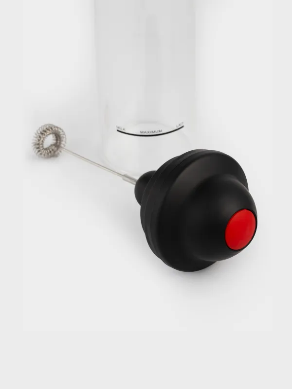 Milk frother, 450 ml, with capacity, glass B / plastic, Extra-light, image-2