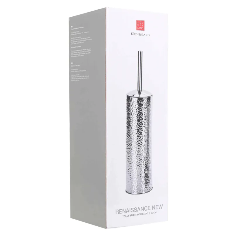 Toilet brush, 39 cm, with stand, plastic/steel, Renaissance new, image-4