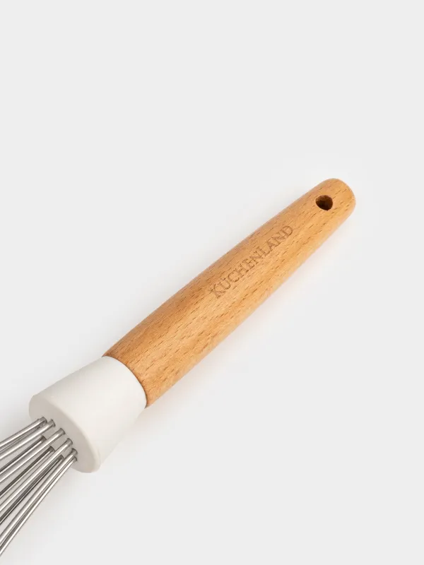 Whisk, 32 cm, steel/wood, milky, Legerity, image-4