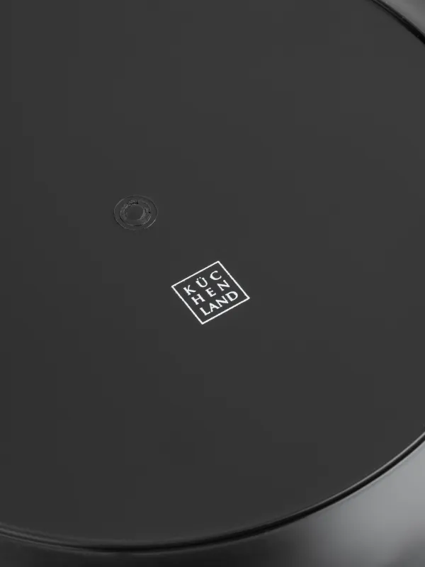 Charger plate, 33 cm, plastic, golden, Waves, plastic wave, image-4