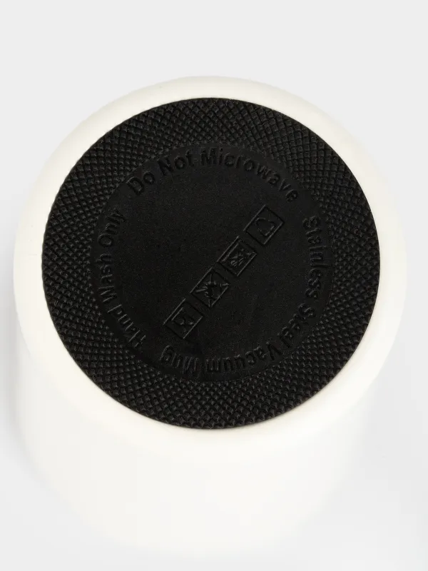 Thermal mug, 380 ml, steel / plastic, beige, matte, Inalterable, Voyage, image-5