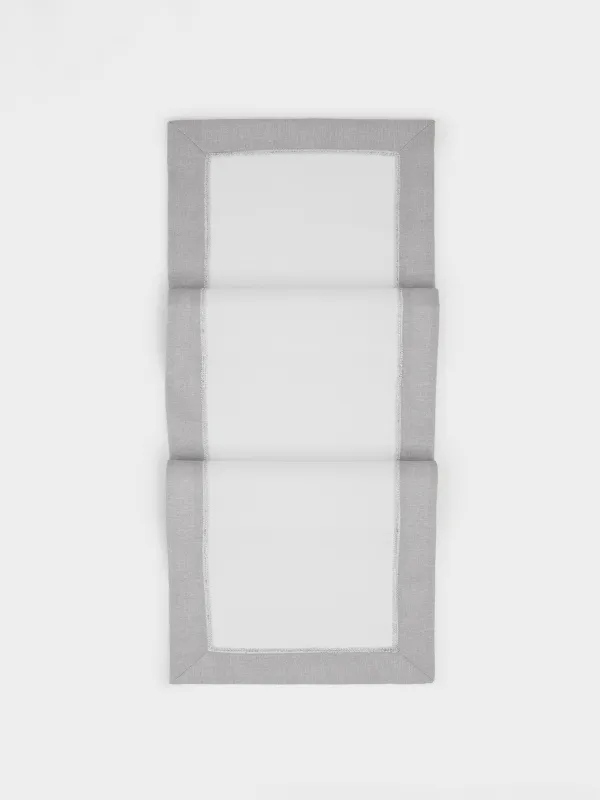 Table path, 40x160 cm, polyester, white-gray, Milky way, image-0