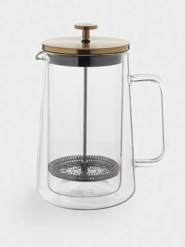 French press, 1 l, glass B/steel, Air, image-0